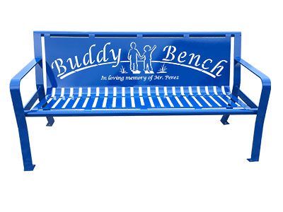 Vibrant Blue Buddy Benches