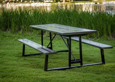 Aluminum Collection Powder Coated Style Picnic Table