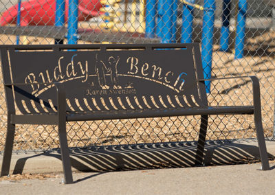 Classic Black Buddy Bench