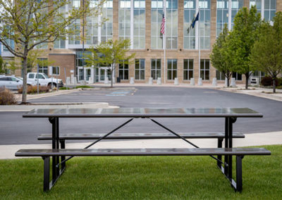 Highschool Metal Picnic Tables