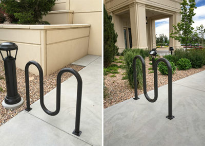 Three-Loop Powder-Coated Bike Racks from Quality Picnic Tables